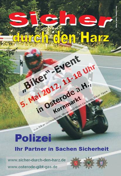 Plakat Sicher Durch Den Harz 2012